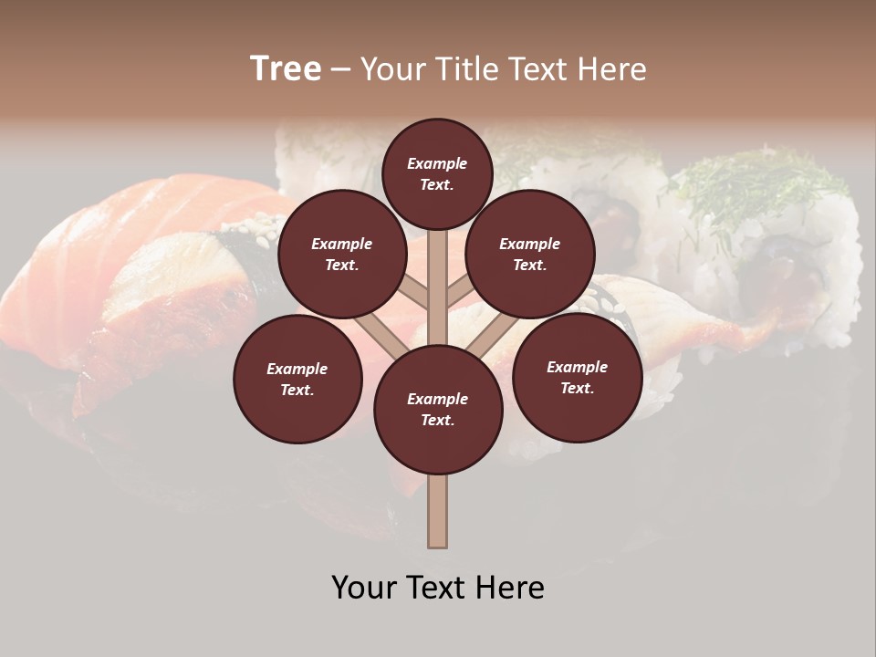 Slice Salmon Oriental PowerPoint Template