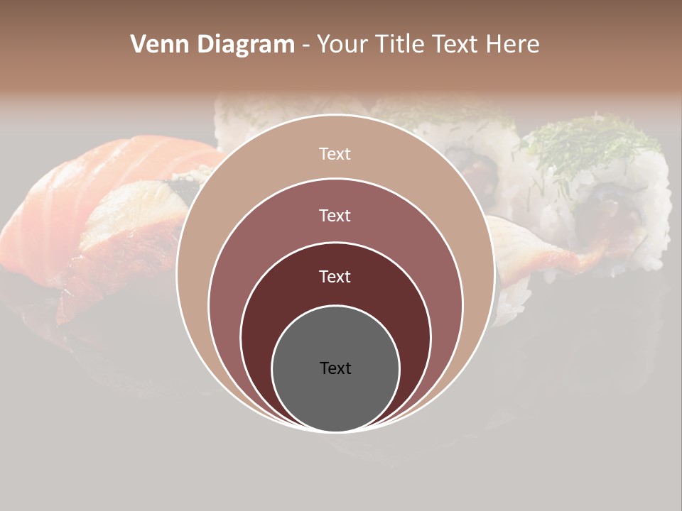 Slice Salmon Oriental PowerPoint Template