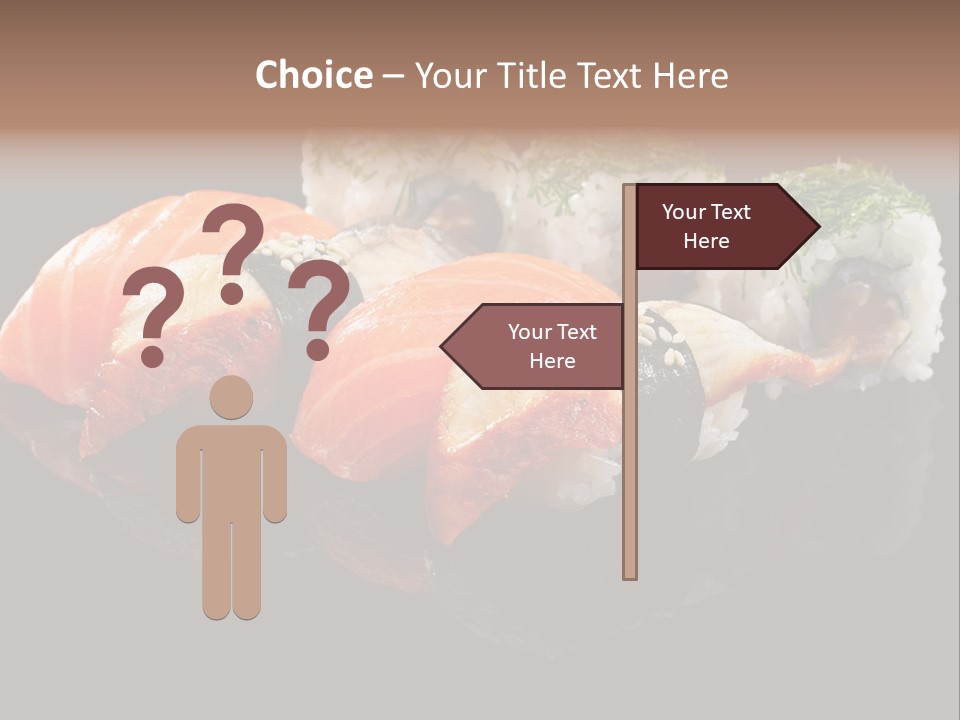 Slice Salmon Oriental PowerPoint Template