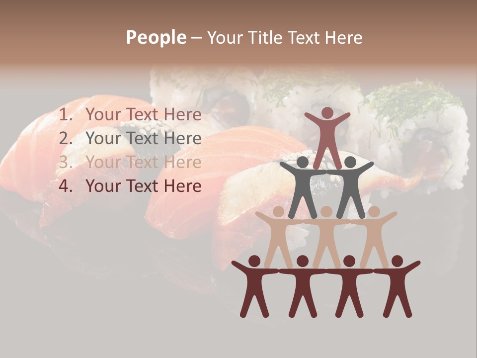 Slice Salmon Oriental PowerPoint Template
