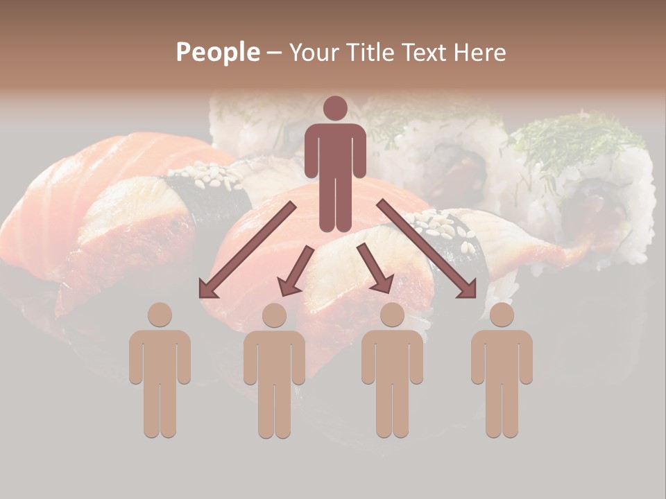 Slice Salmon Oriental PowerPoint Template