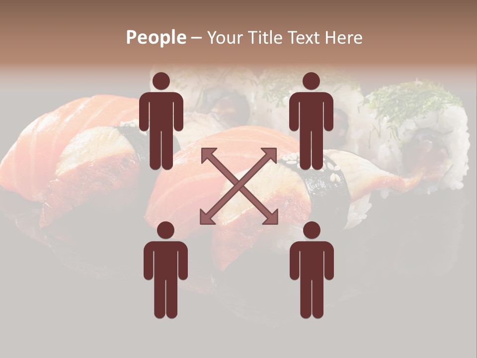Slice Salmon Oriental PowerPoint Template