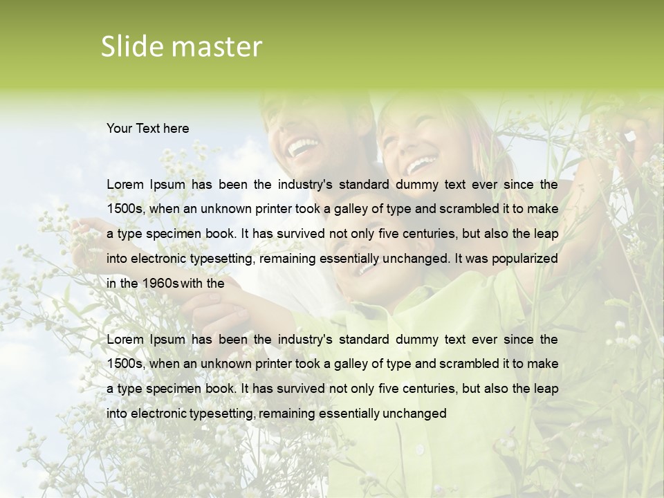 Person Son Beautiful PowerPoint Template