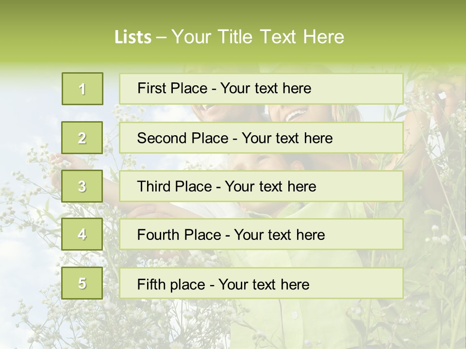 Person Son Beautiful PowerPoint Template