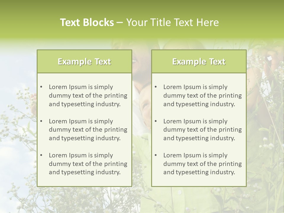 Person Son Beautiful PowerPoint Template