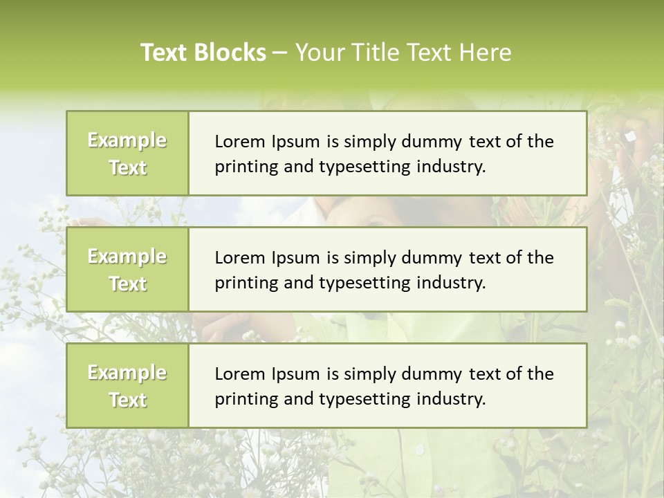 Person Son Beautiful PowerPoint Template