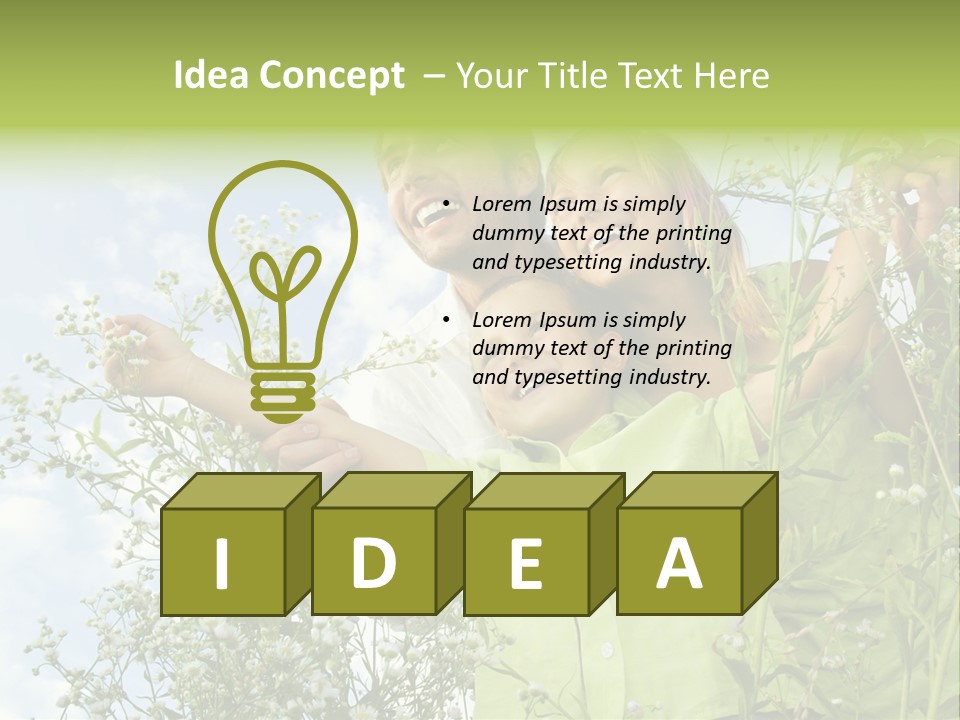 Person Son Beautiful PowerPoint Template