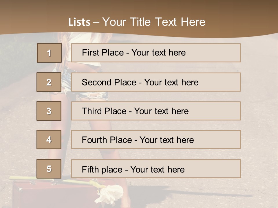 Tourism World People PowerPoint Template