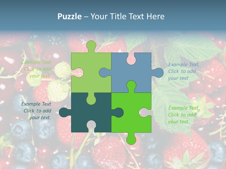 Green Diet Background PowerPoint Template