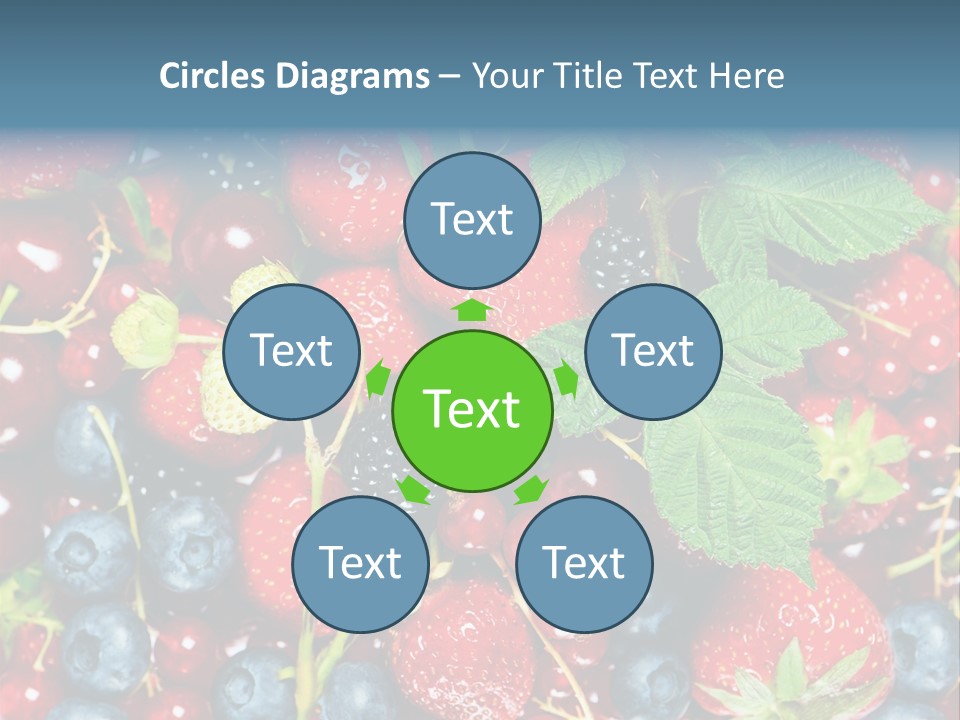 Green Diet Background PowerPoint Template