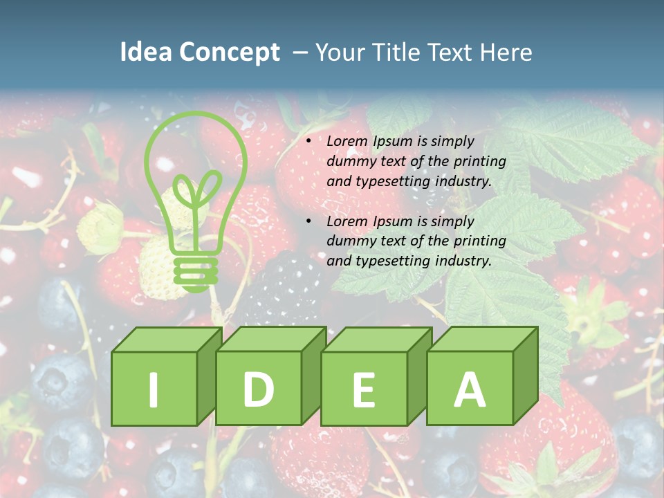 Green Diet Background PowerPoint Template