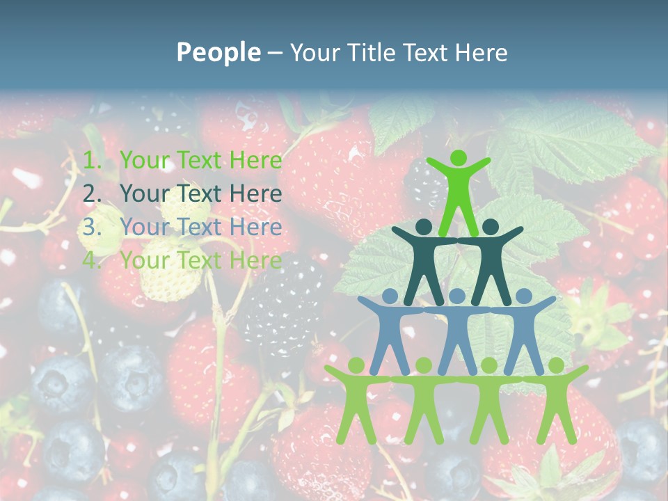 Green Diet Background PowerPoint Template