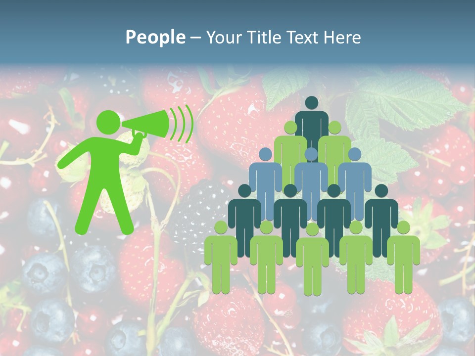 Green Diet Background PowerPoint Template