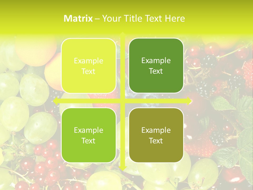 Black Green Eating PowerPoint Template