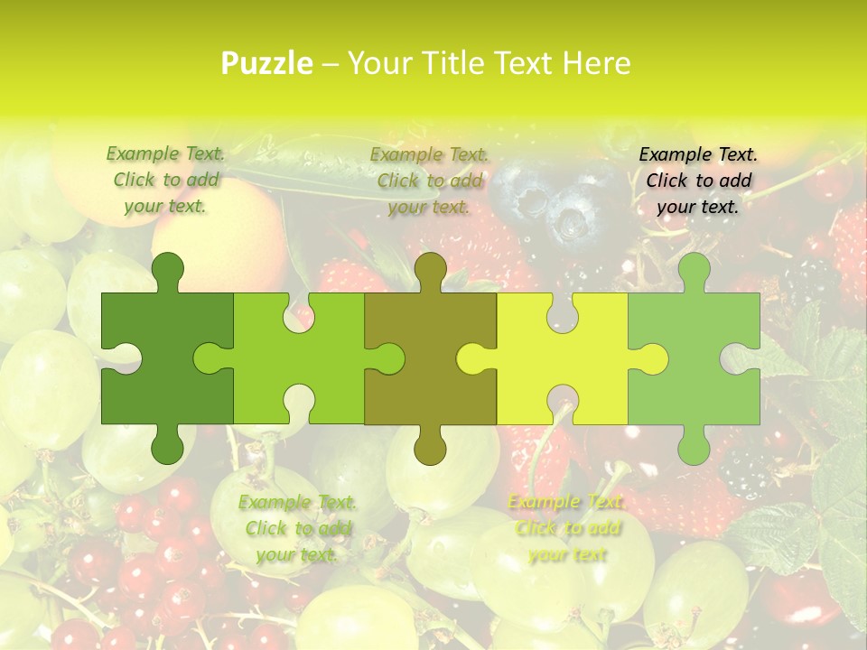 Black Green Eating PowerPoint Template