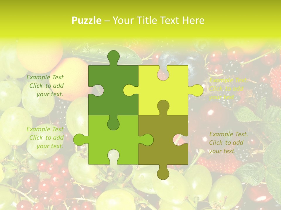 Black Green Eating PowerPoint Template