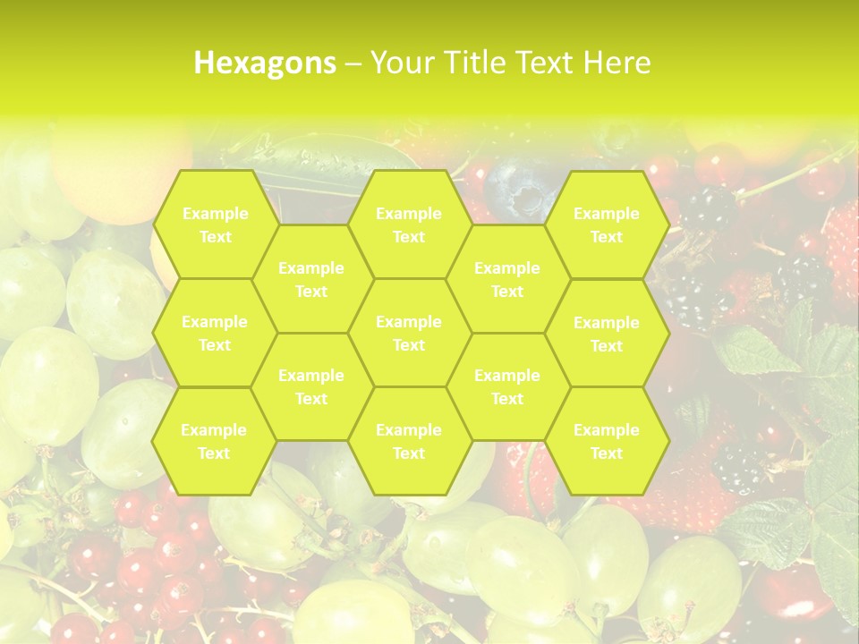 Black Green Eating PowerPoint Template