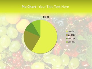 Black Green Eating PowerPoint Template