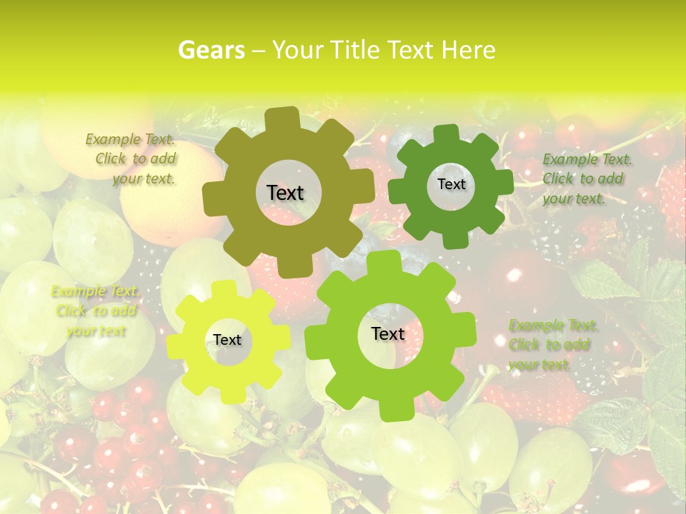 Black Green Eating PowerPoint Template