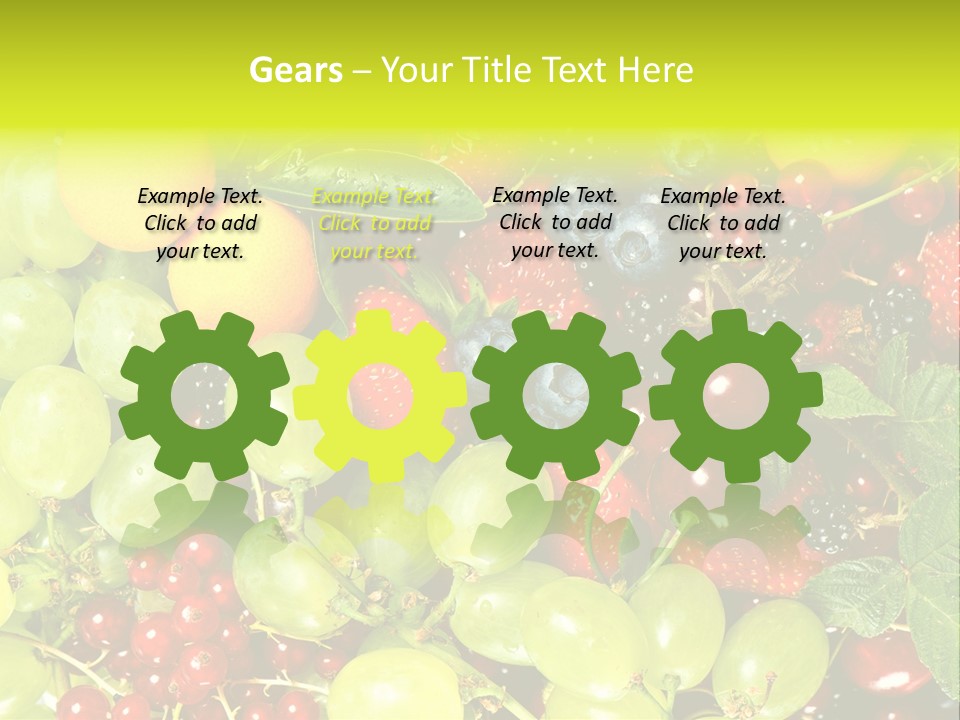 Black Green Eating PowerPoint Template