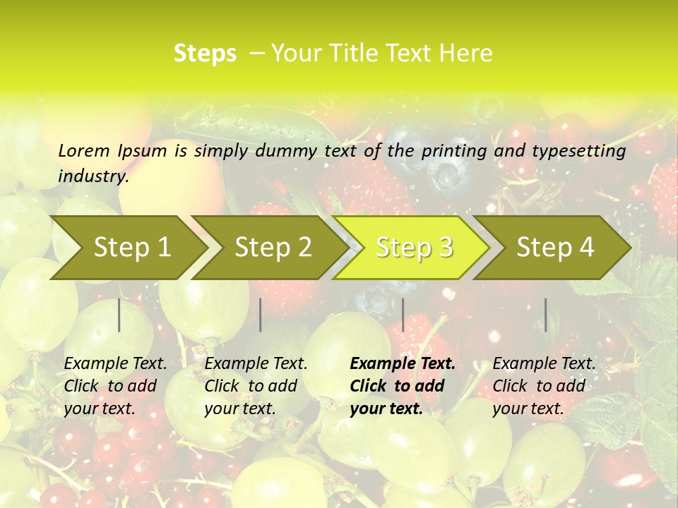 Black Green Eating PowerPoint Template