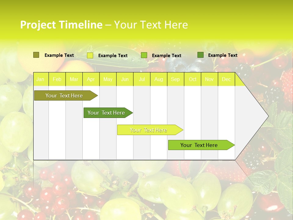 Black Green Eating PowerPoint Template