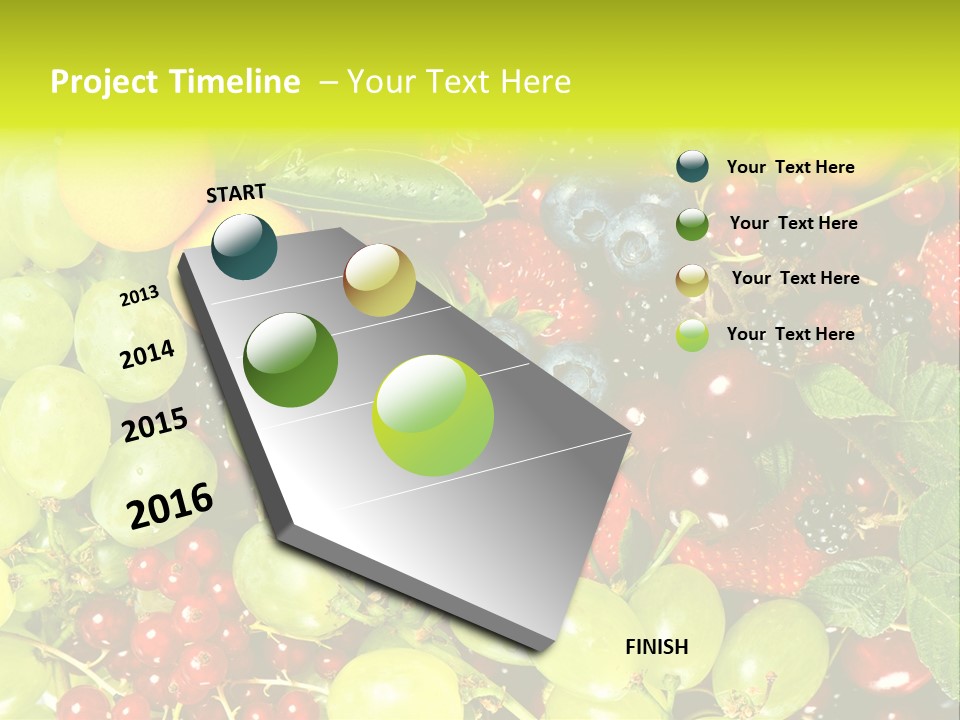 Black Green Eating PowerPoint Template