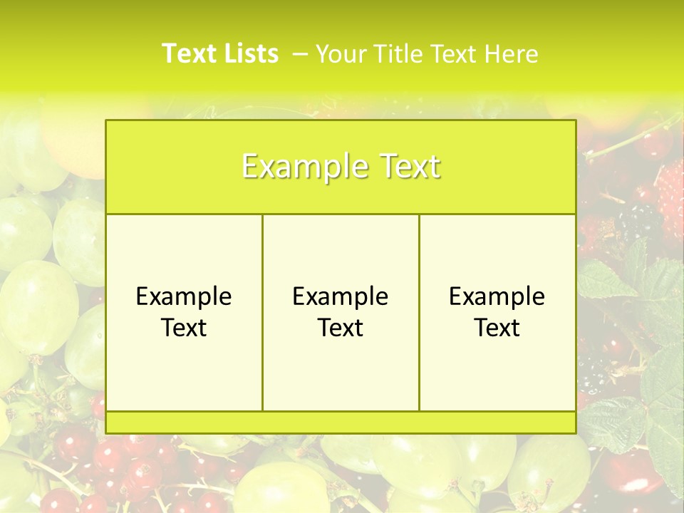 Black Green Eating PowerPoint Template