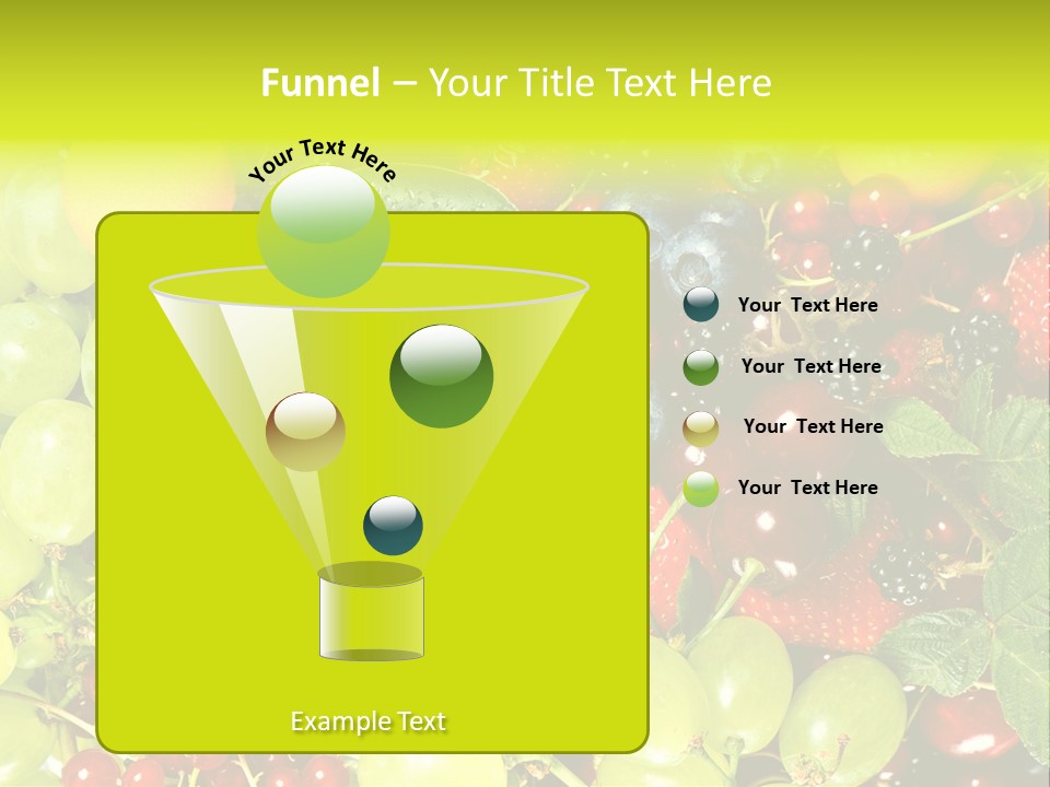 Black Green Eating PowerPoint Template