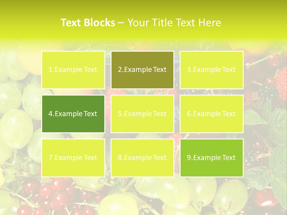 Black Green Eating PowerPoint Template