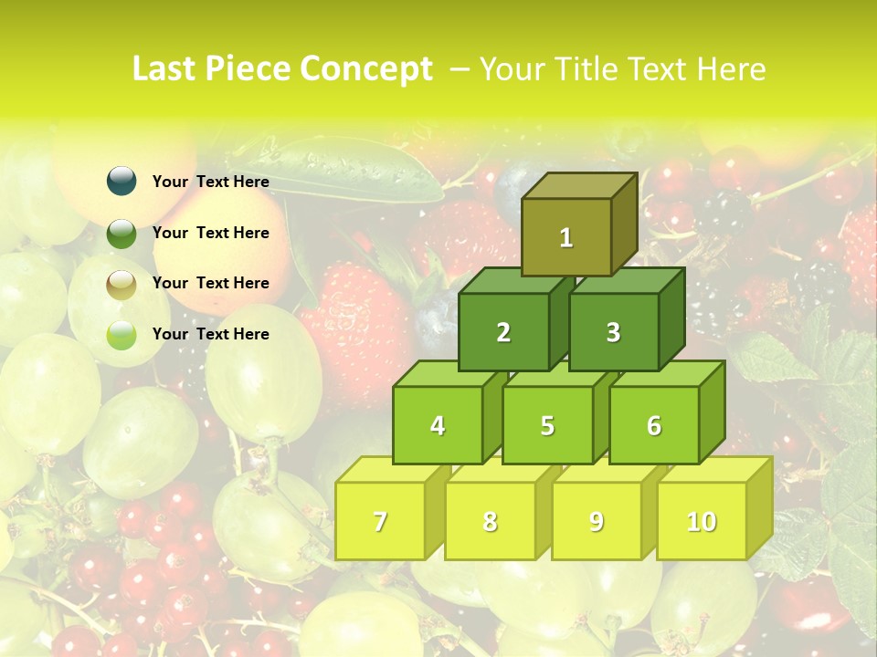 Black Green Eating PowerPoint Template