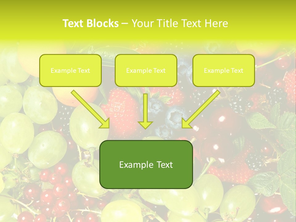 Black Green Eating PowerPoint Template