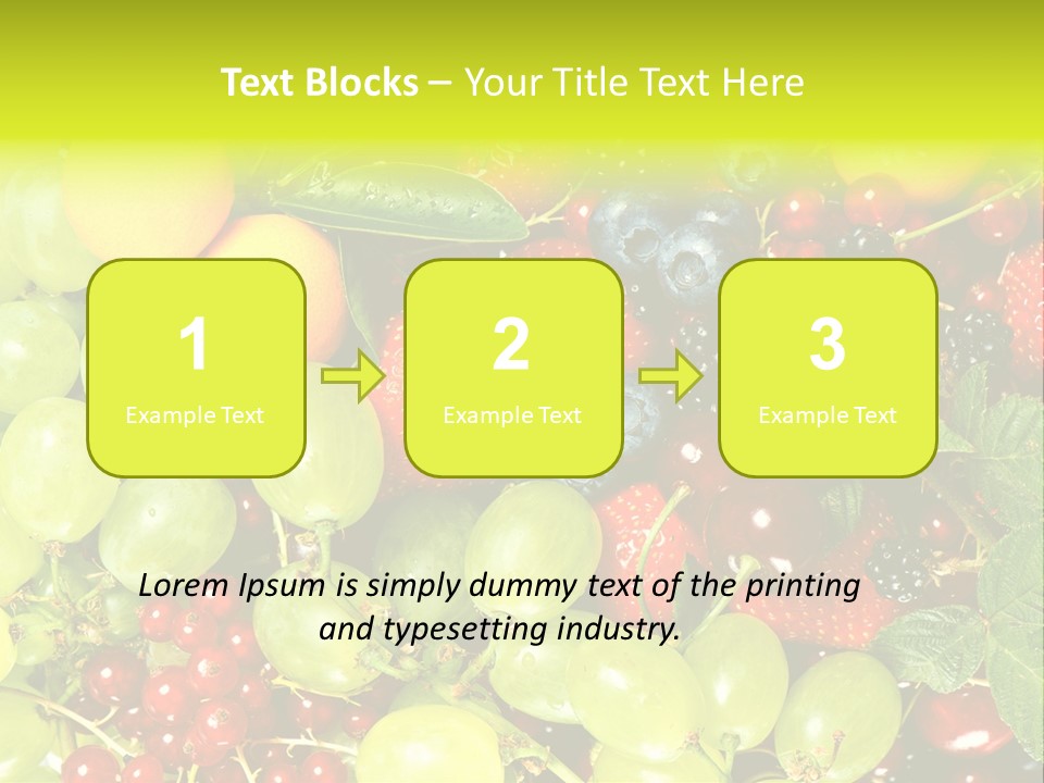 Black Green Eating PowerPoint Template
