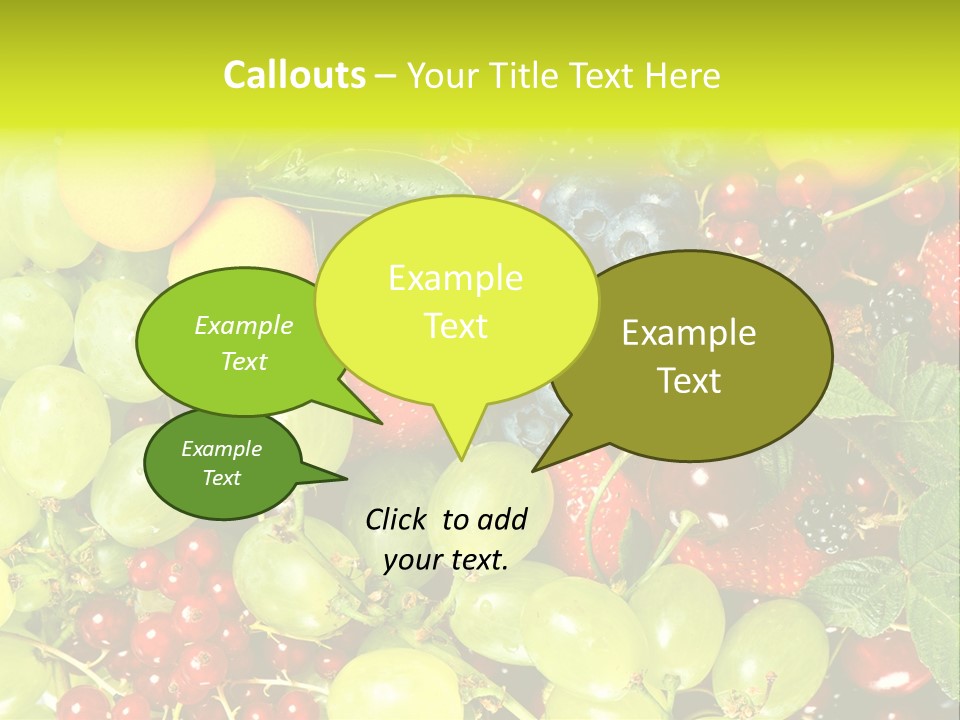 Black Green Eating PowerPoint Template