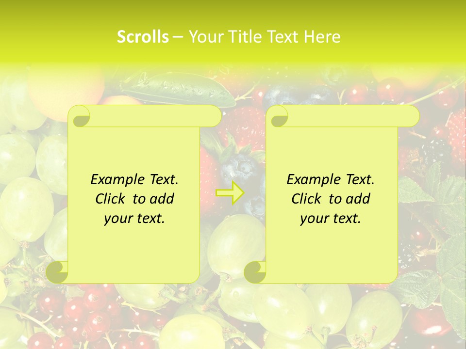 Black Green Eating PowerPoint Template