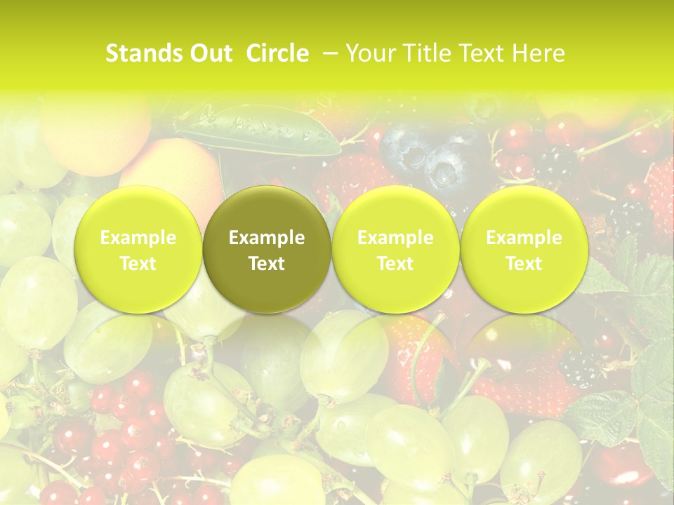 Black Green Eating PowerPoint Template