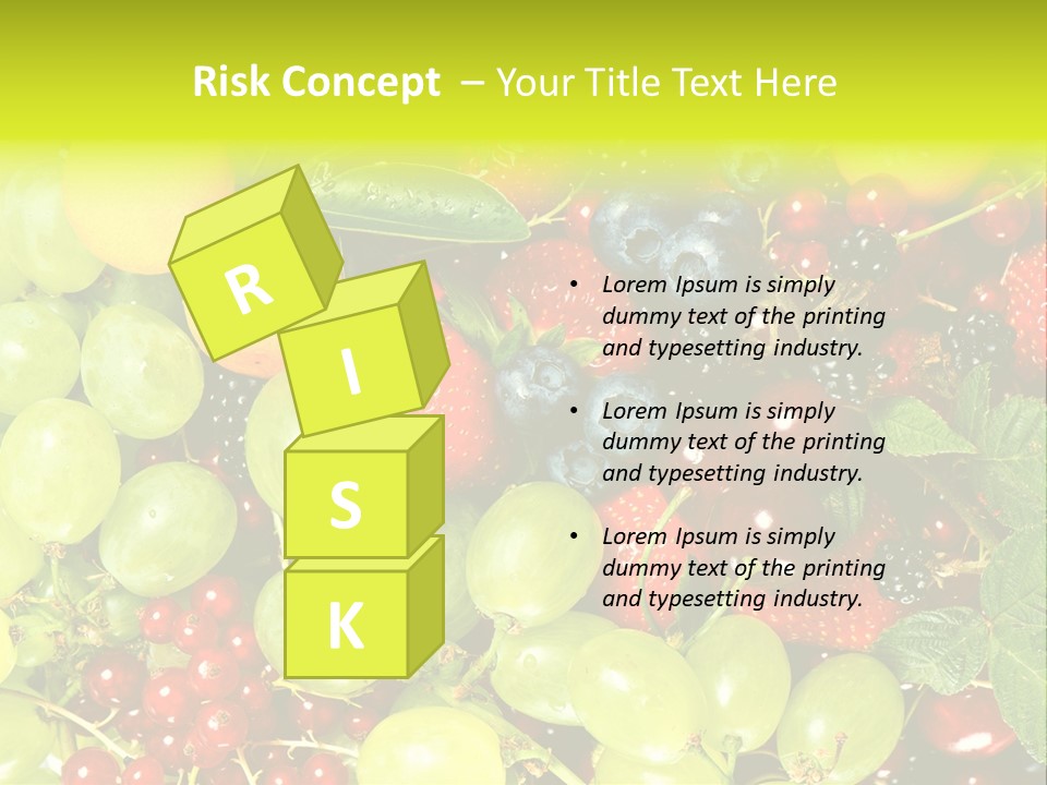 Black Green Eating PowerPoint Template