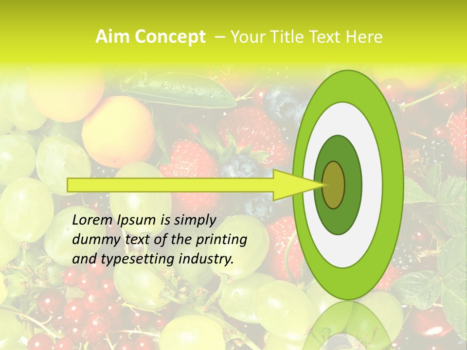 Black Green Eating PowerPoint Template