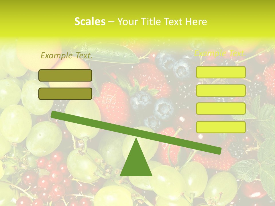 Black Green Eating PowerPoint Template