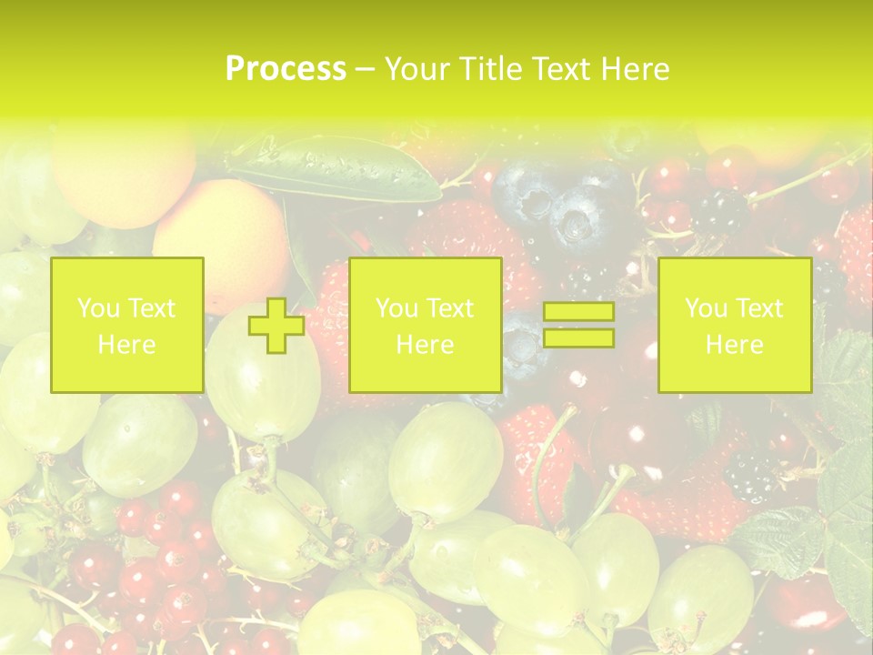 Black Green Eating PowerPoint Template