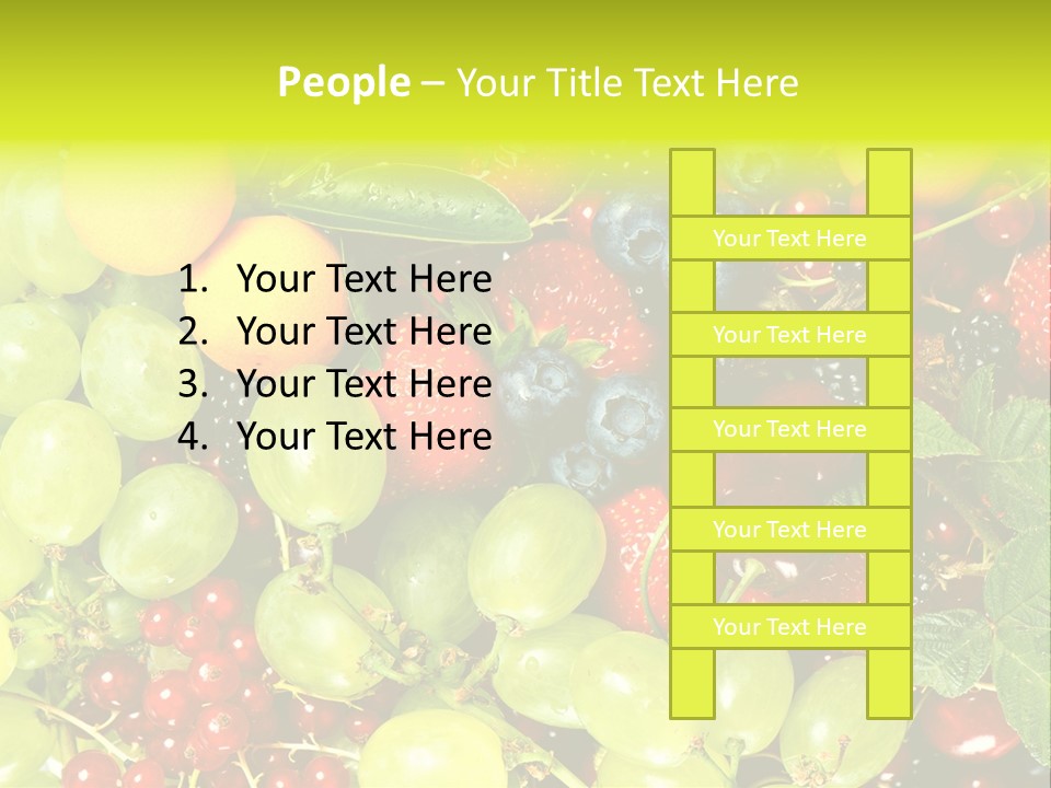 Black Green Eating PowerPoint Template