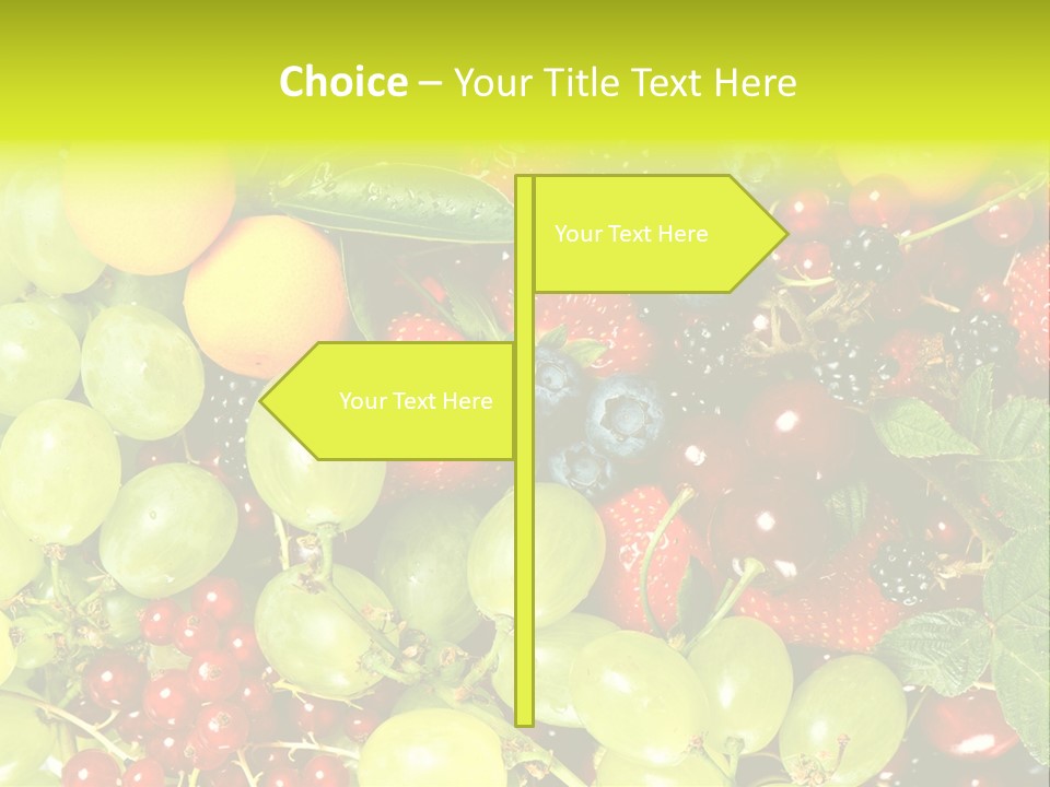 Black Green Eating PowerPoint Template