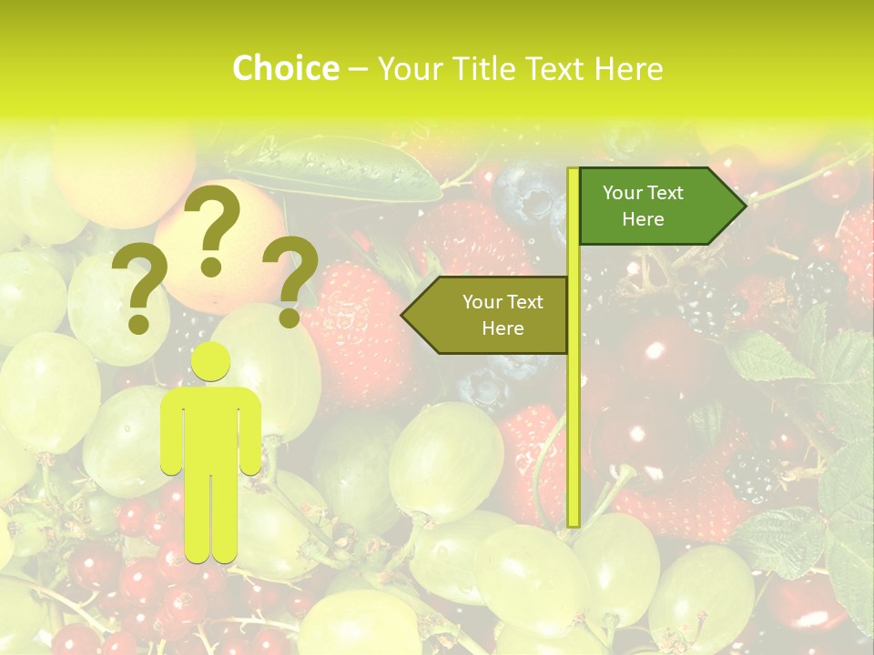 Black Green Eating PowerPoint Template