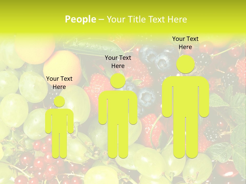 Black Green Eating PowerPoint Template