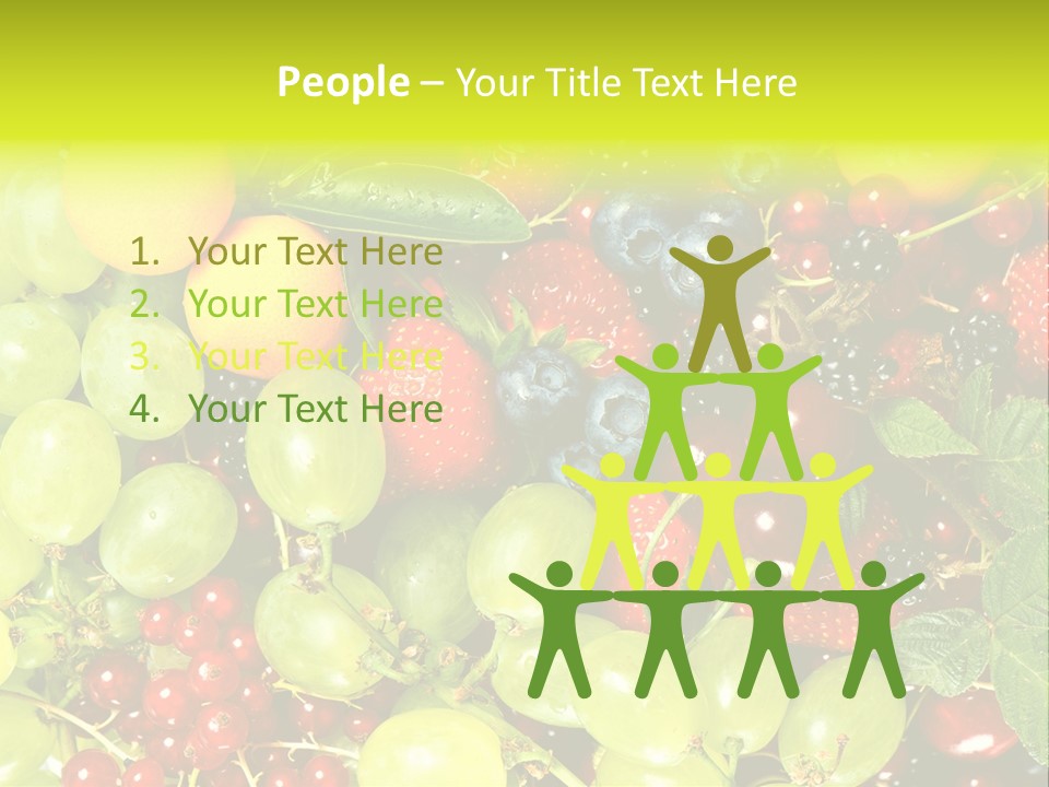 Black Green Eating PowerPoint Template