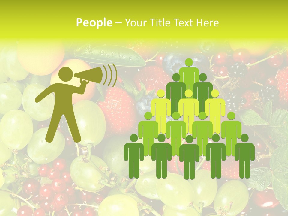 Black Green Eating PowerPoint Template