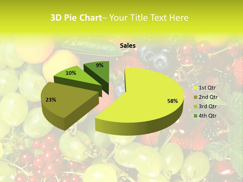 Black Green Eating PowerPoint Template