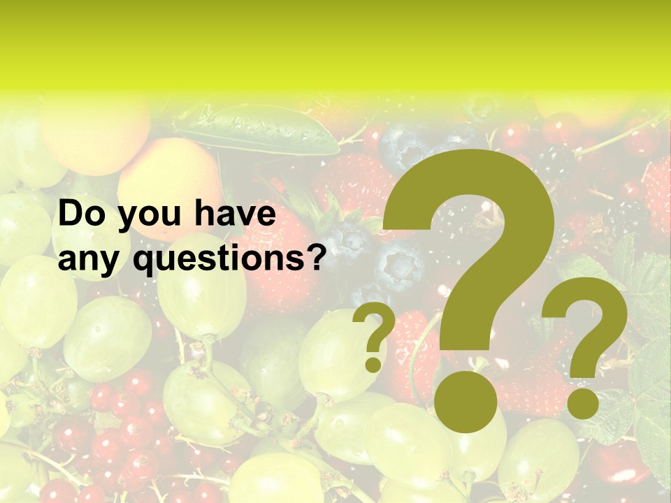 Black Green Eating PowerPoint Template