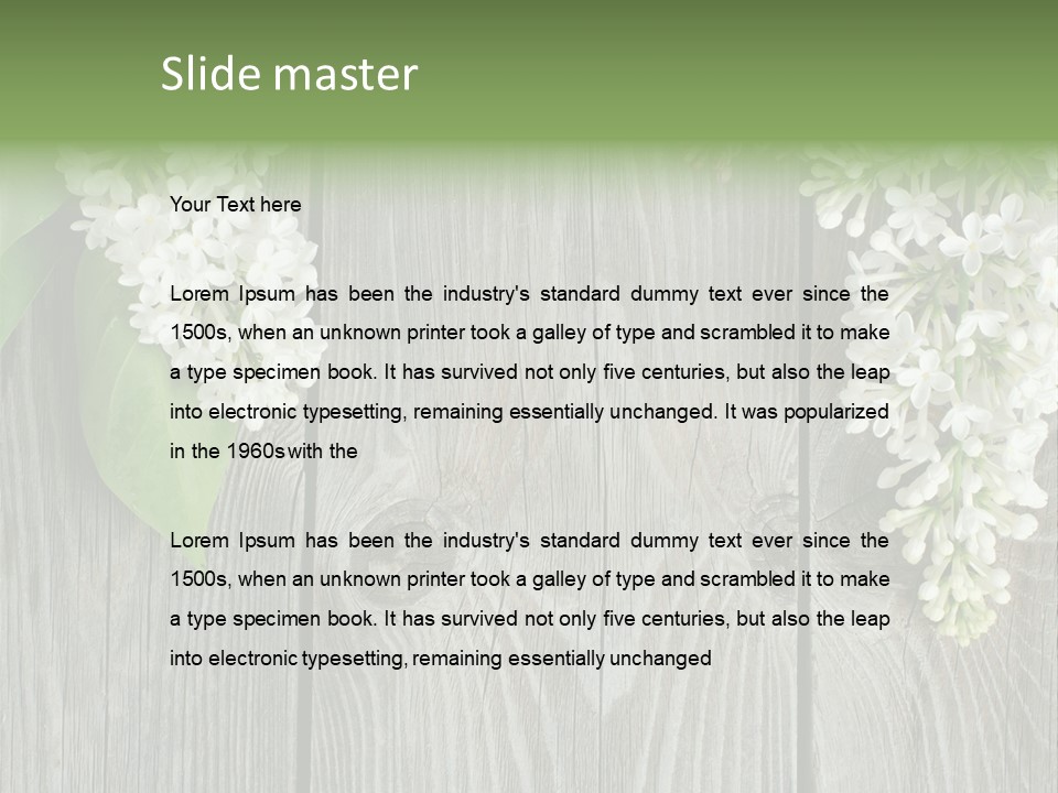 Flora Beauty Space PowerPoint Template