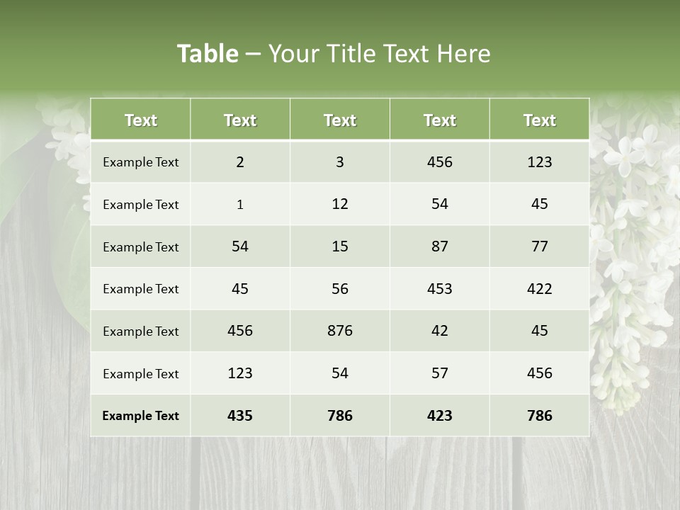Flora Beauty Space PowerPoint Template
